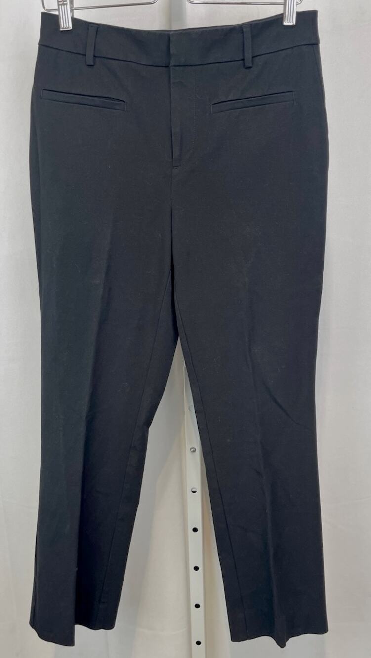 MAEVE Anthropologie The Essential Slim Kick Flare Ankle Pants Black Size 8